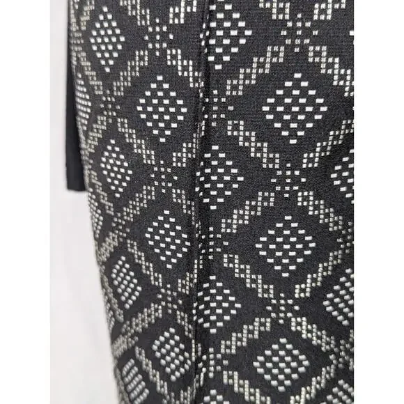 Nanette Lepore Pants Women’s Size 10 Ankle Long Black White Geometric Work Wear - Picture 5 of 9